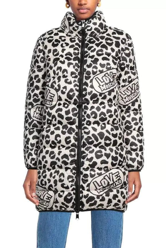 Love Moschino White Polyester Jackets & Coat